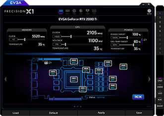  Screenshot of VGA Precision X1 software  